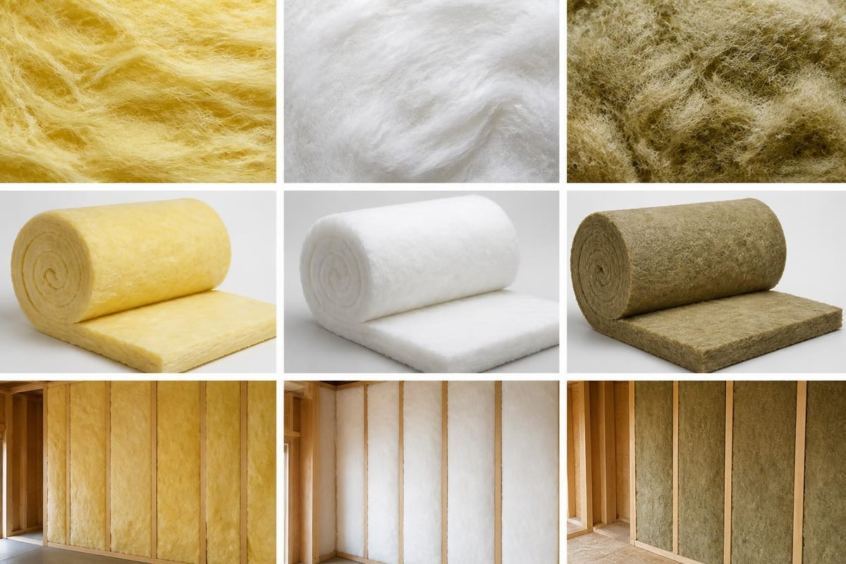 Insulation batting material composition