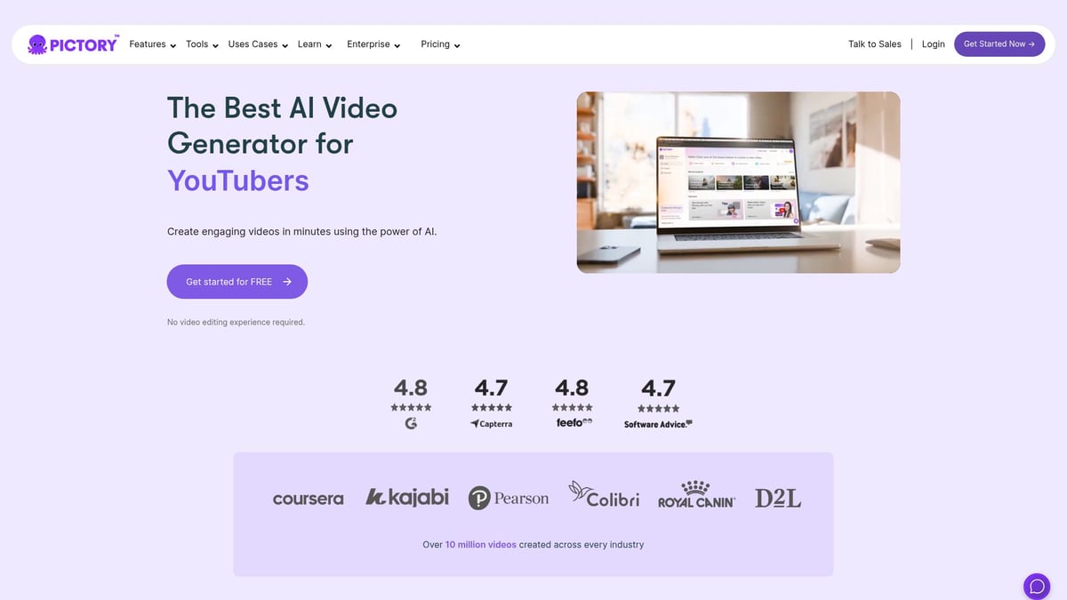 9 Essential Video AI Generation Tools to Try in 2025 - Pictory