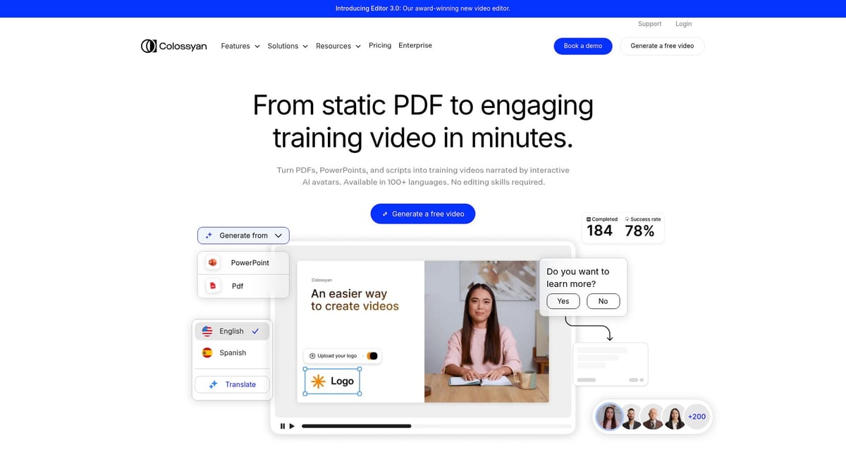 9 Essential Video AI Generation Tools to Try in 2025 - Colossyan