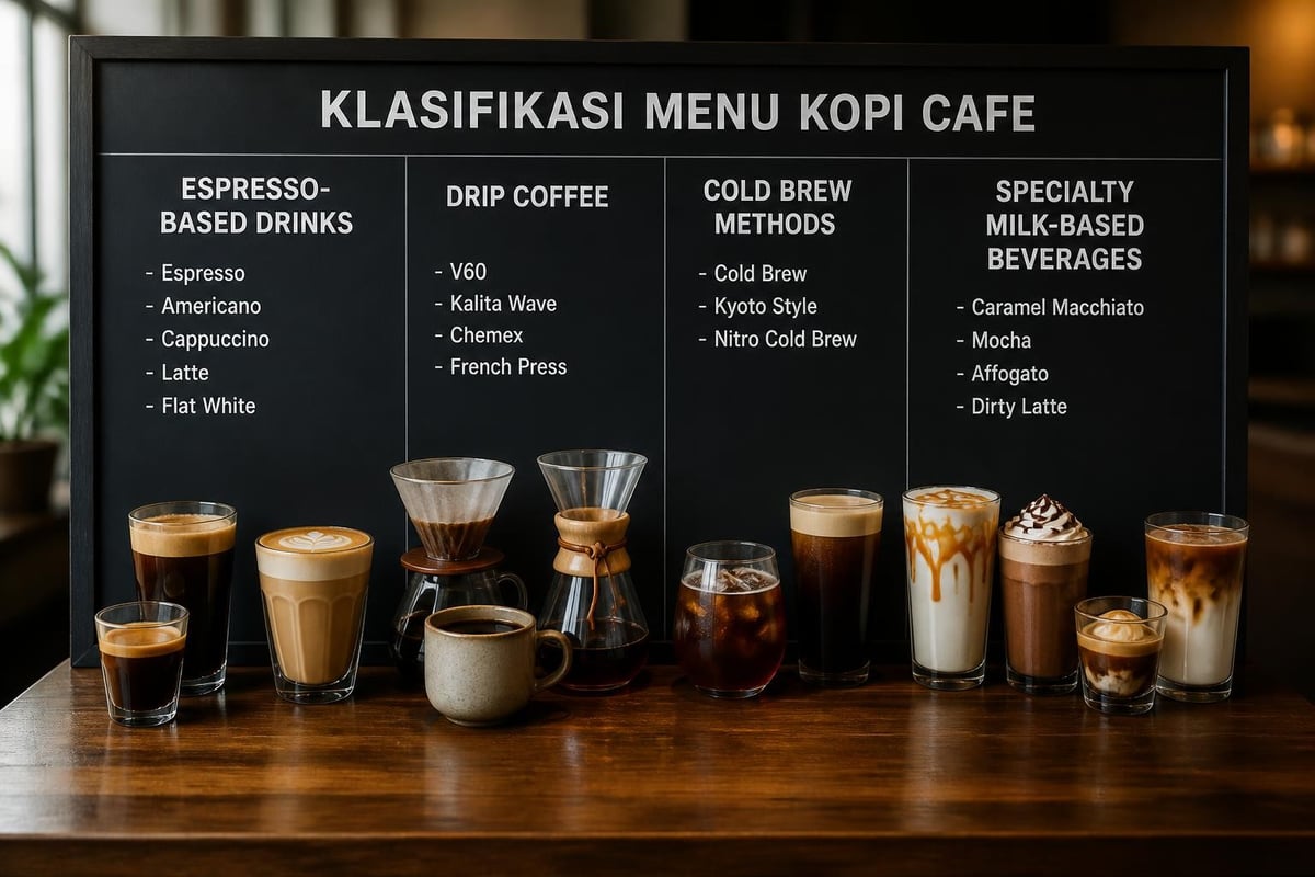 Kategori menu kopi cafe
