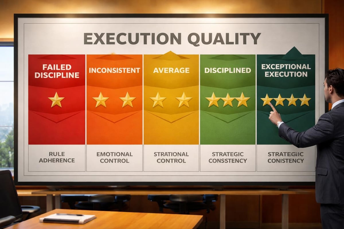 Trade execution rating framework