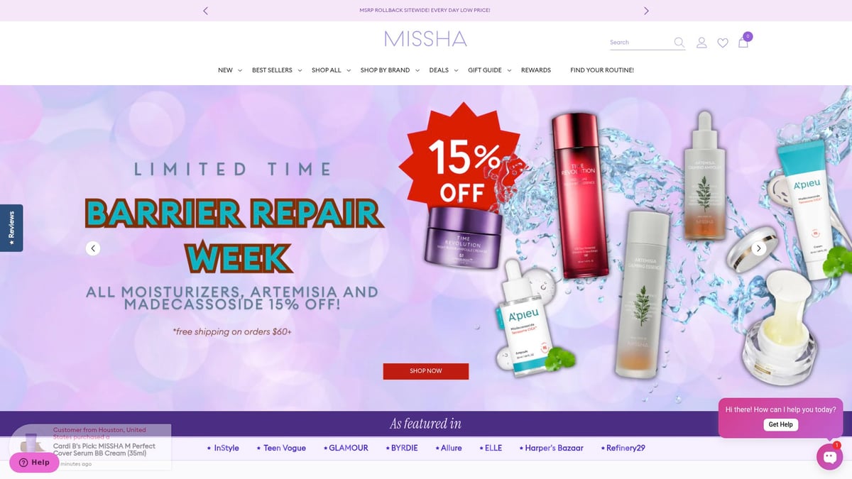 Top 7 Korean Skincare For Aging Skin In 2026 - Missha Time Revolution The First Treatment Essence 5X – $38.00