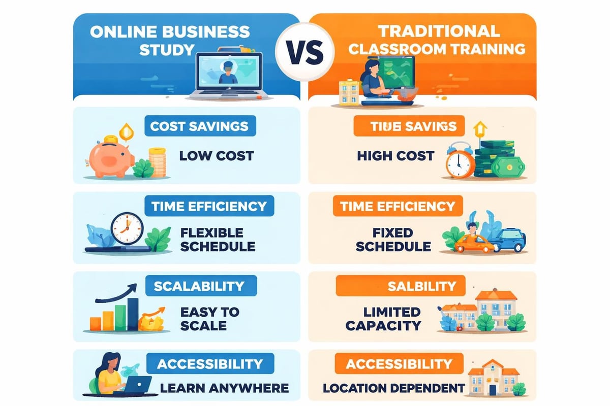 Benefits of online business study