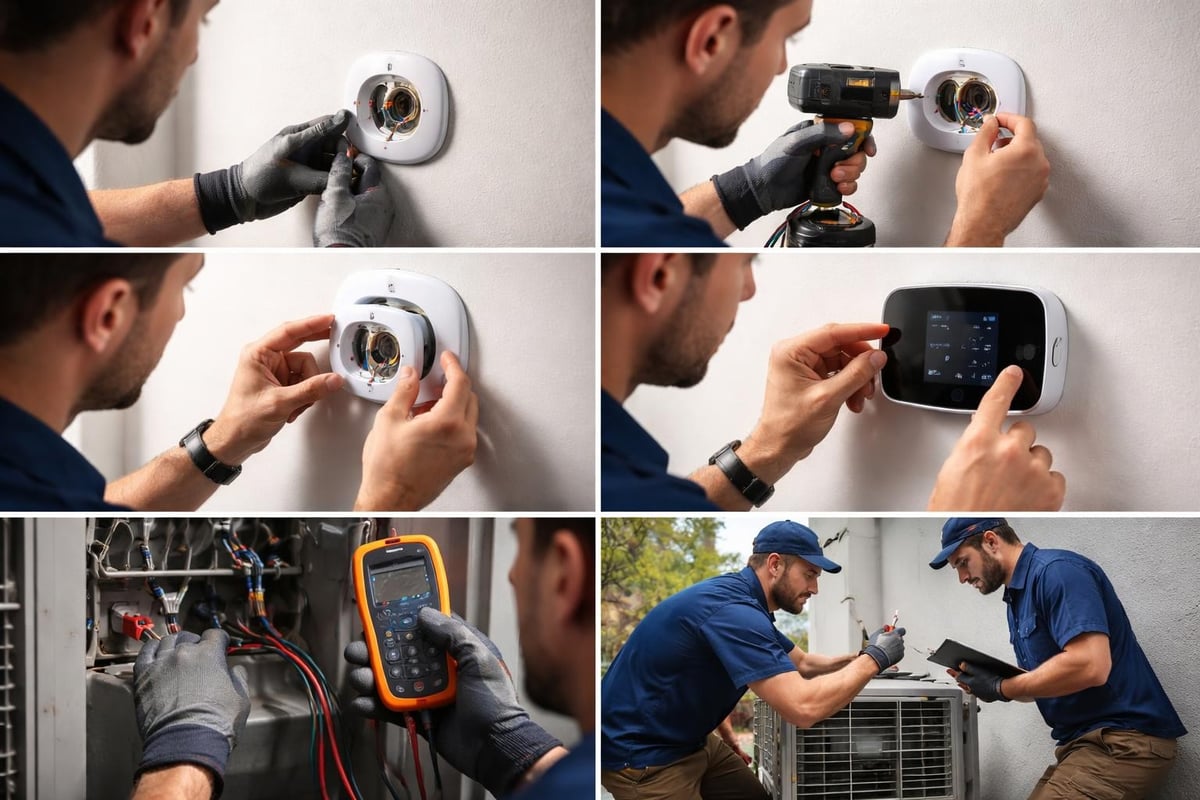 Garage door opener installation steps