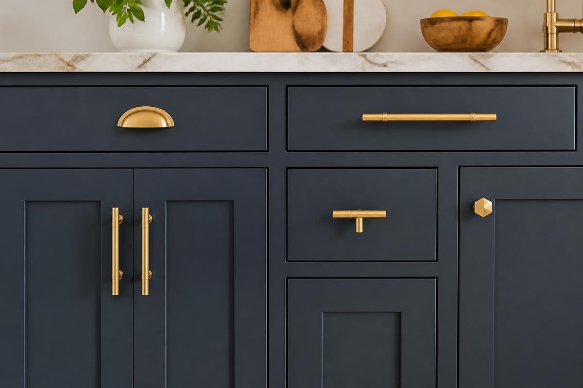 Gold handle style comparison