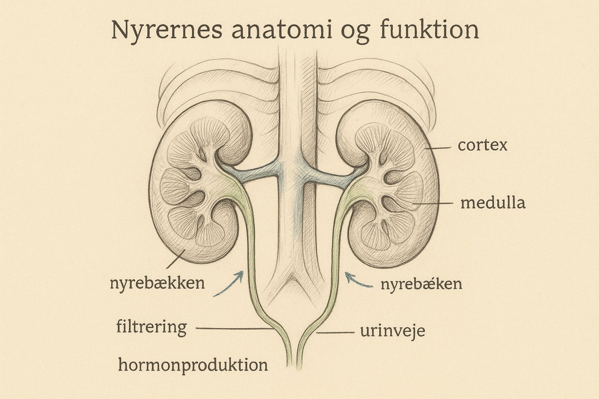 Nyrernes Anatomi og Grundlæggende Funktioner