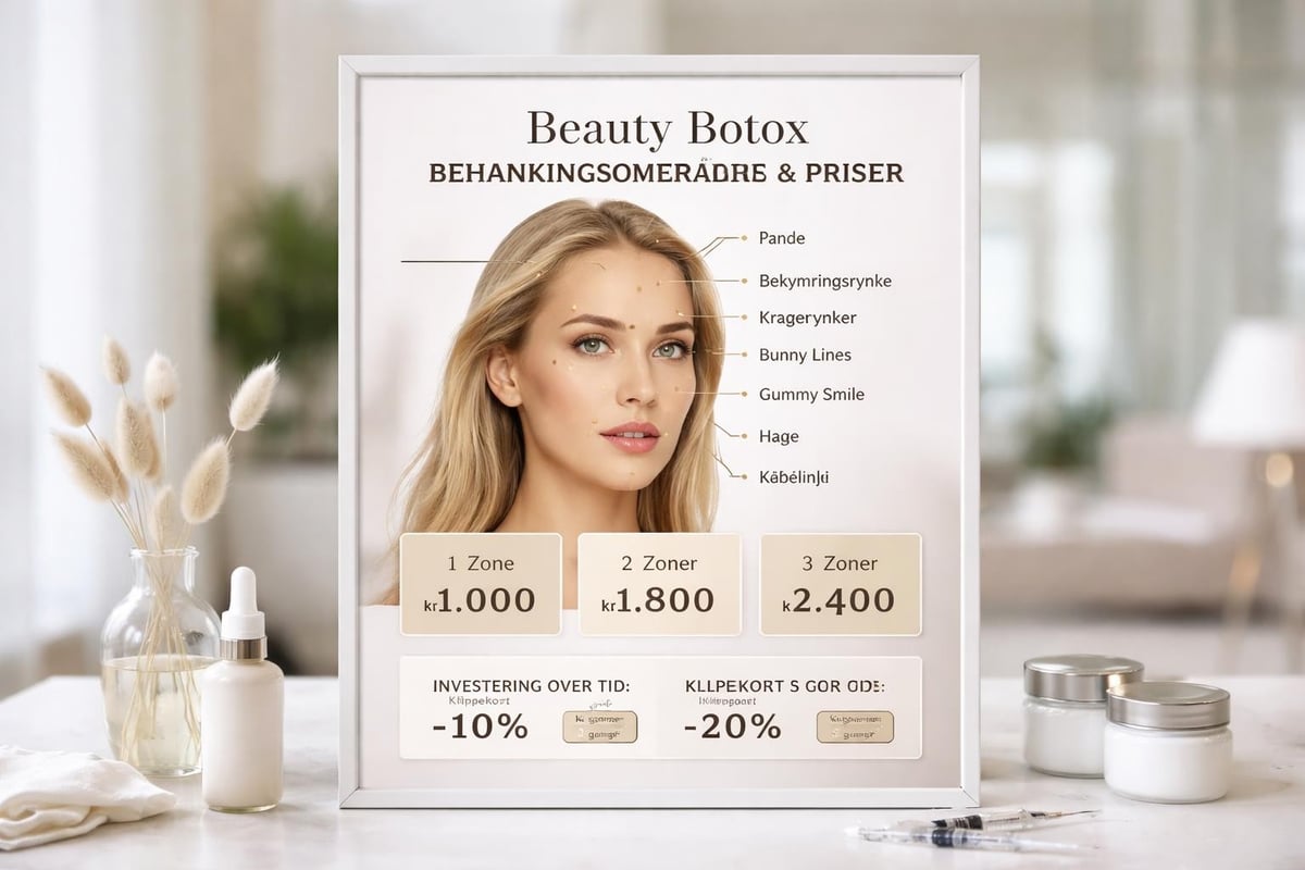 Beauty botox priser og områder
