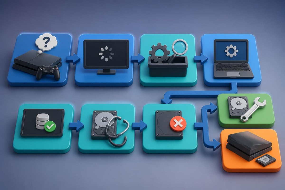 PS4 drive diagnostic process