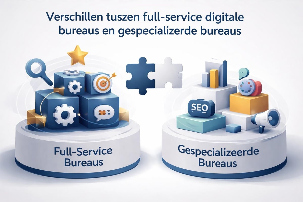 Vergelijking full-service en gespecialiseerde webbureaus
