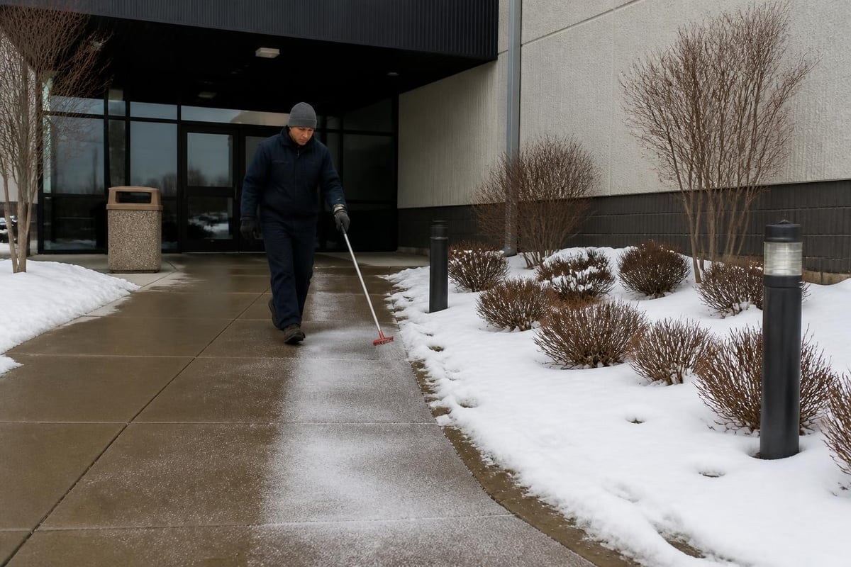 De-icing application zones
