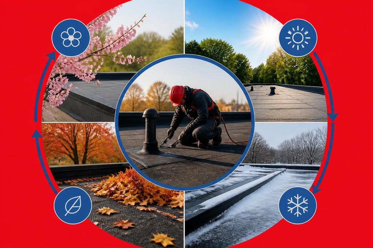Annual roof maintenance calendar