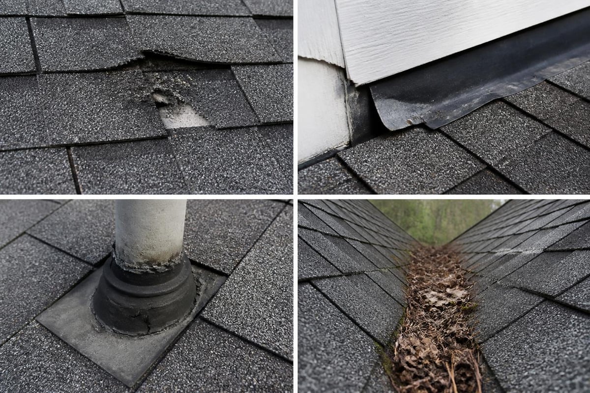 Types of localized roof damage