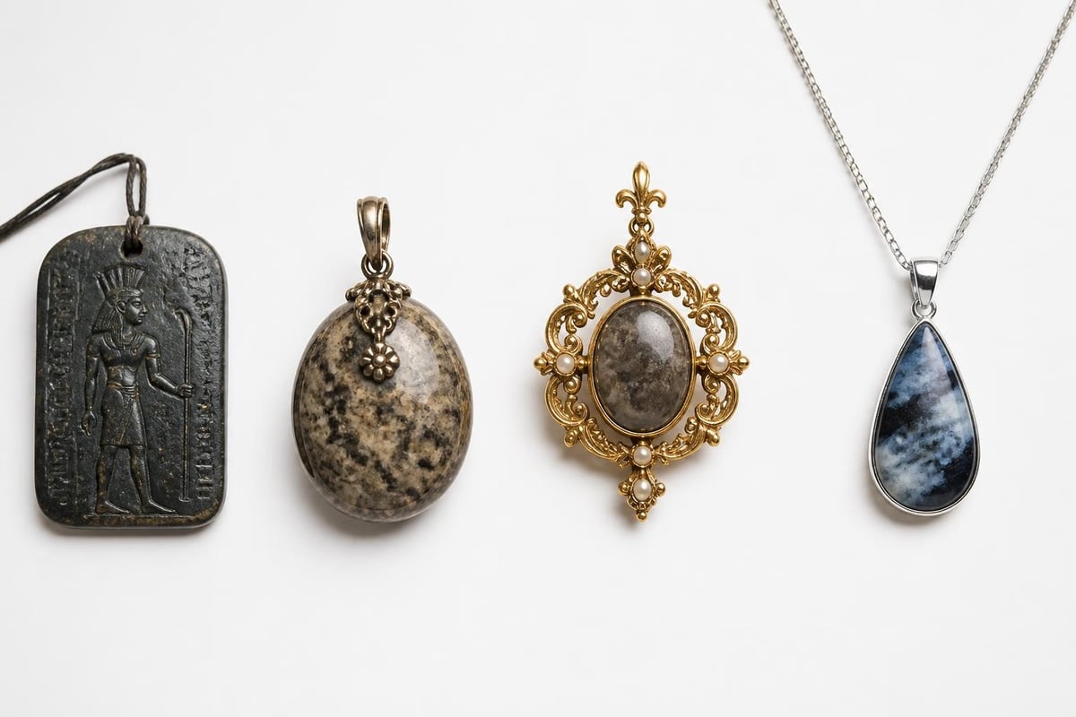 Historical evolution of stone pendants