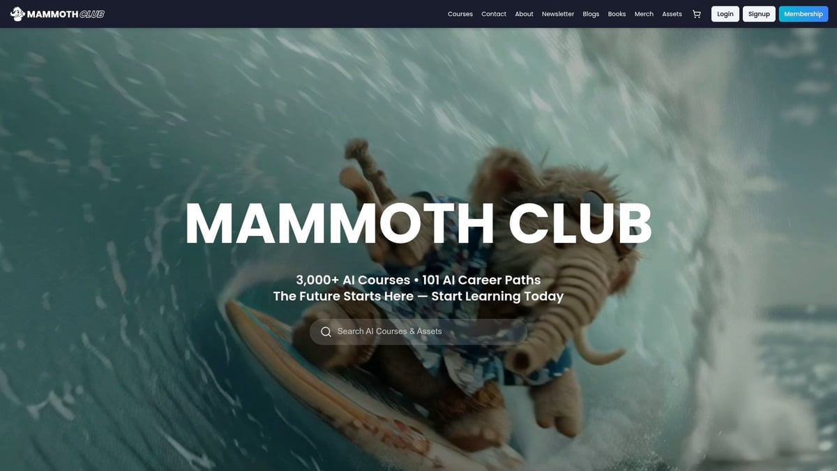 7 Best AI Artificial Intelligence Course Picks for 2026 - Mammoth Club: AI & Tech Mastery Membership