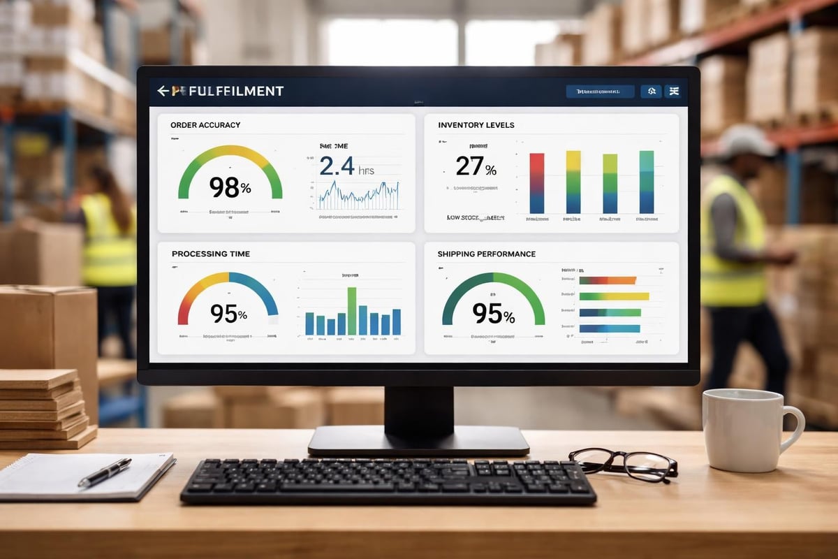 Electronic fulfilment metrics dashboard