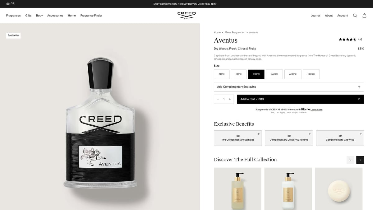 7 Unverzichtbare Männliche Parfum Highlights für 2026 - Creed Aventus (2026 Batch)