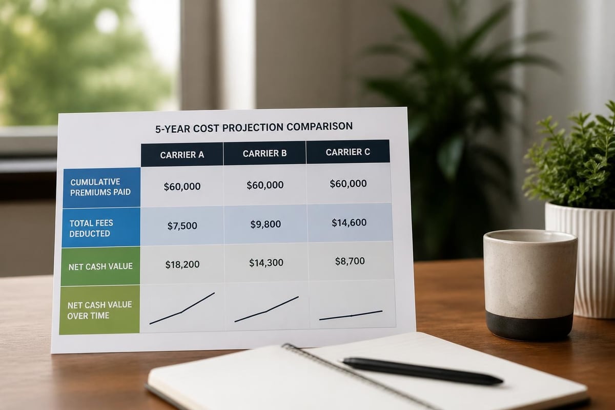 Index Universal Life Insurance Cost Guide 2026 3 IUL carrier cost comparison