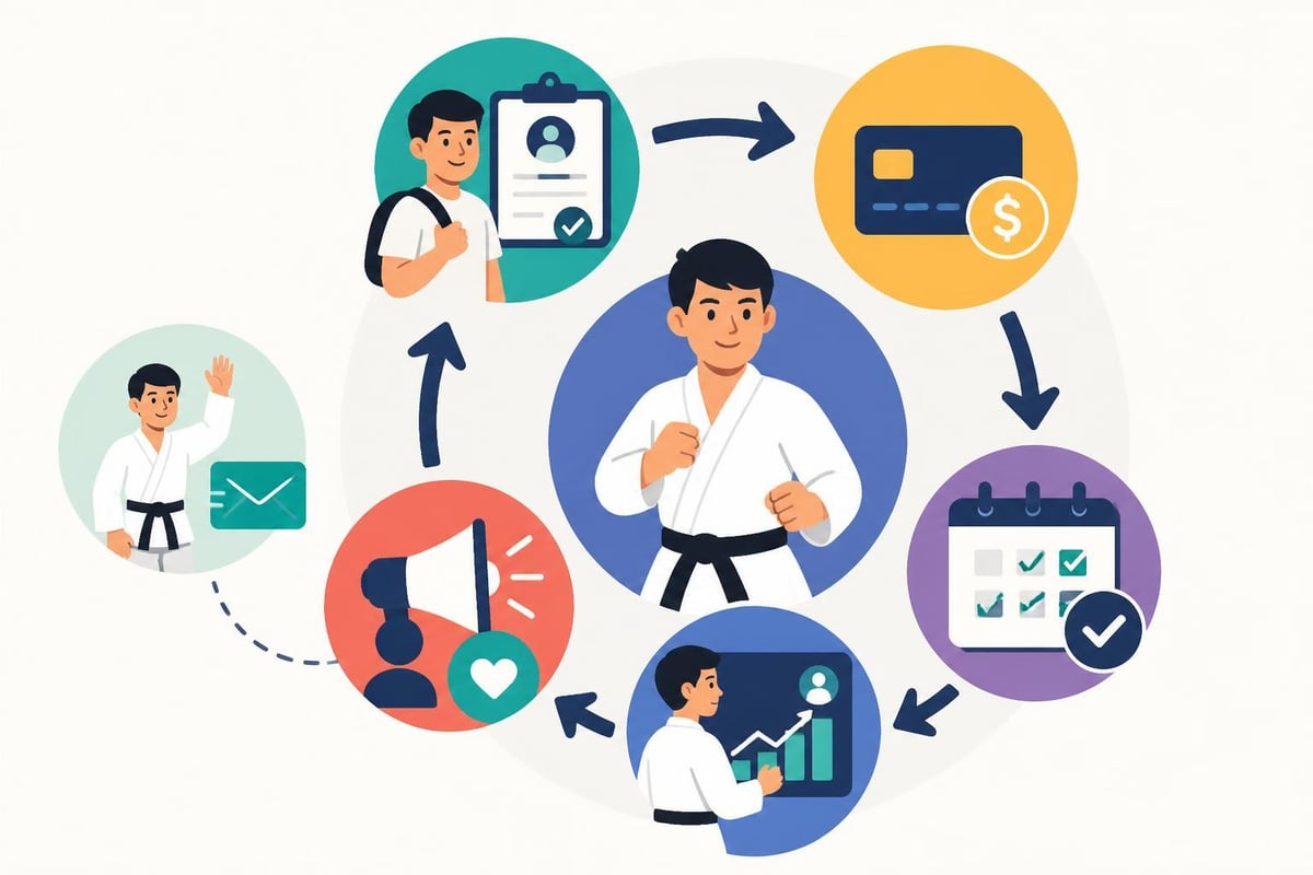Automated workflows in martial arts