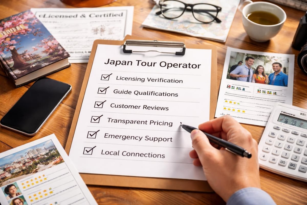 Tour operator evaluation criteria