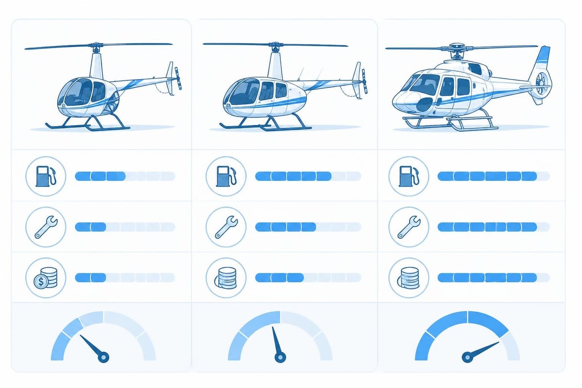 Helicopter training aircraft hourly costs