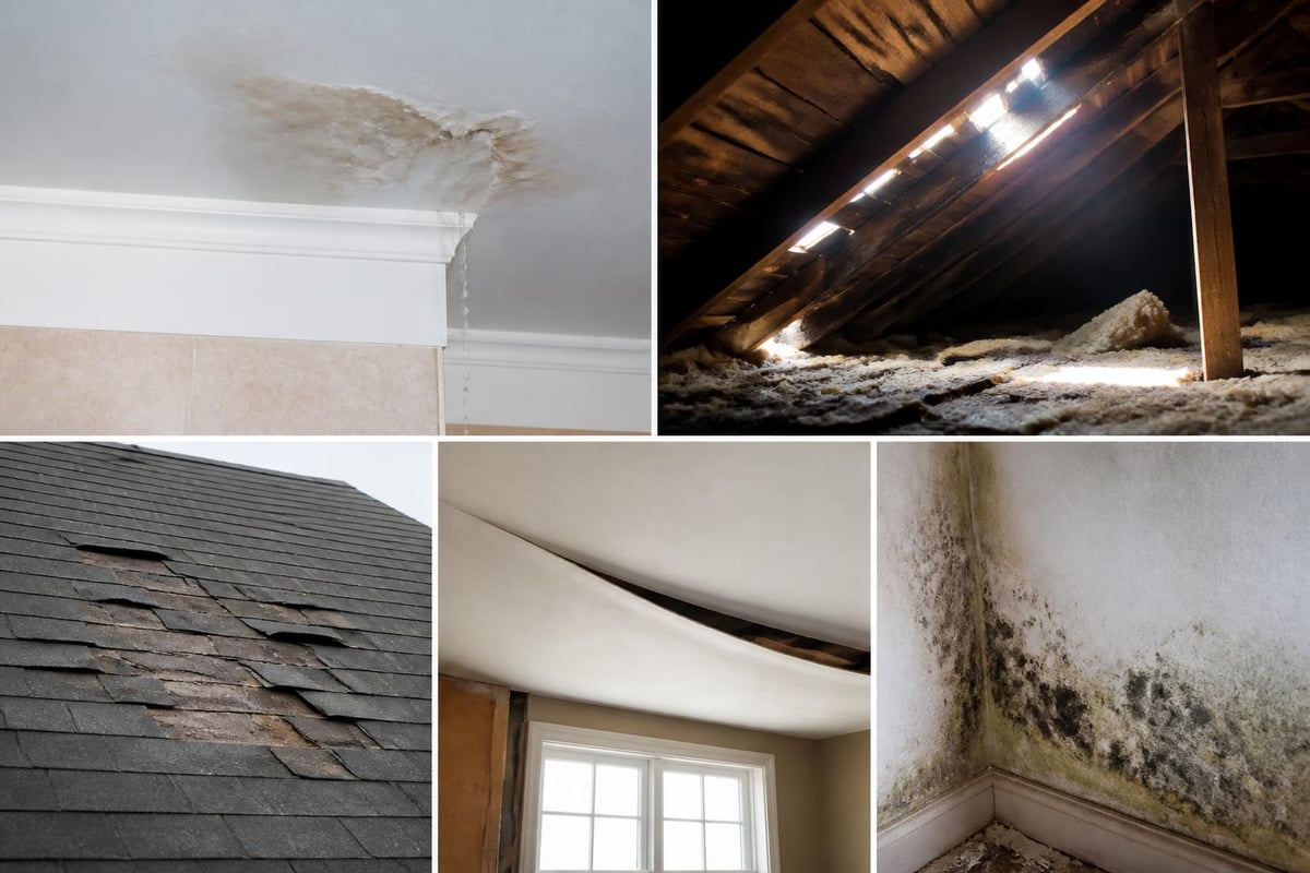 Warning signs requiring immediate roof repair