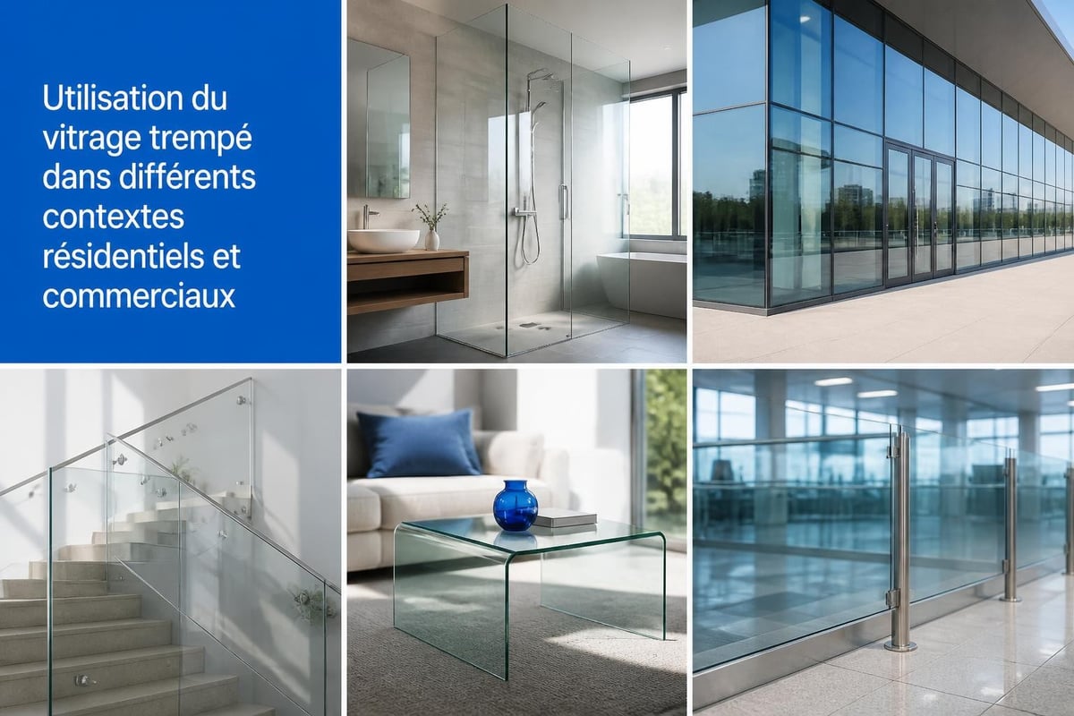 Applications du vitrage trempé