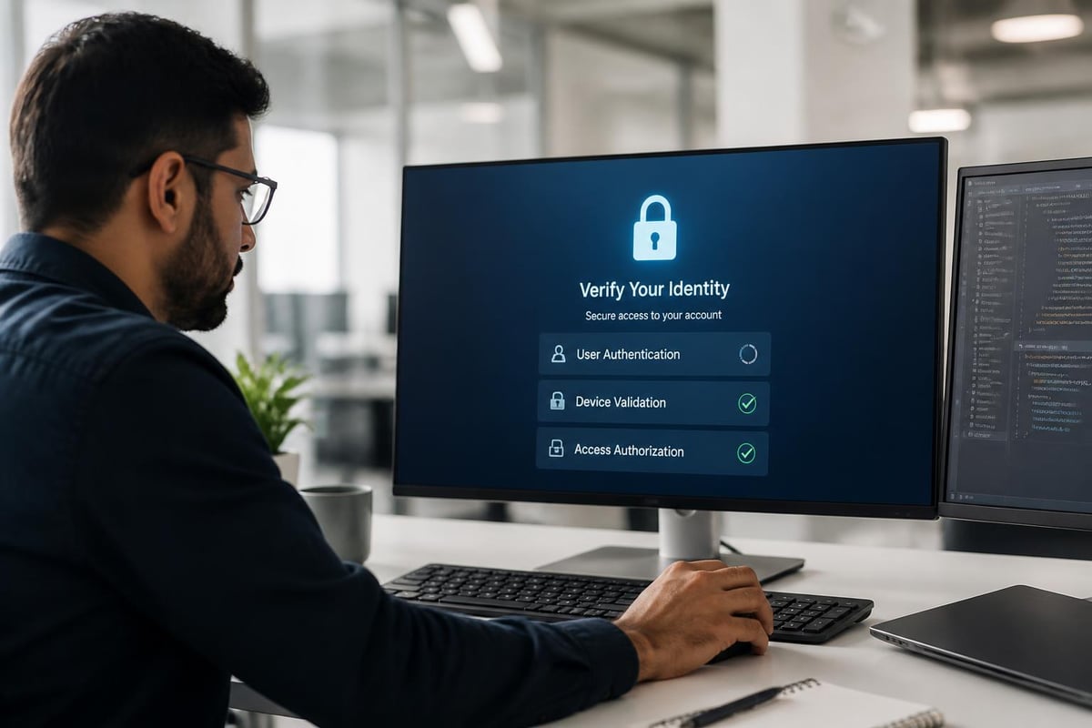 Zero trust authentication flow