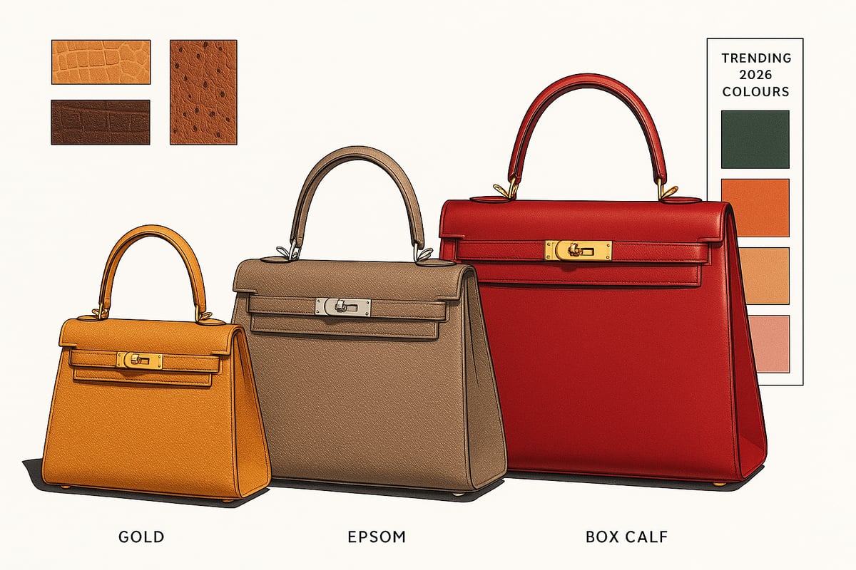 Understanding Hermès Flap Bag Variations: Sizes, Materials, and Colours
