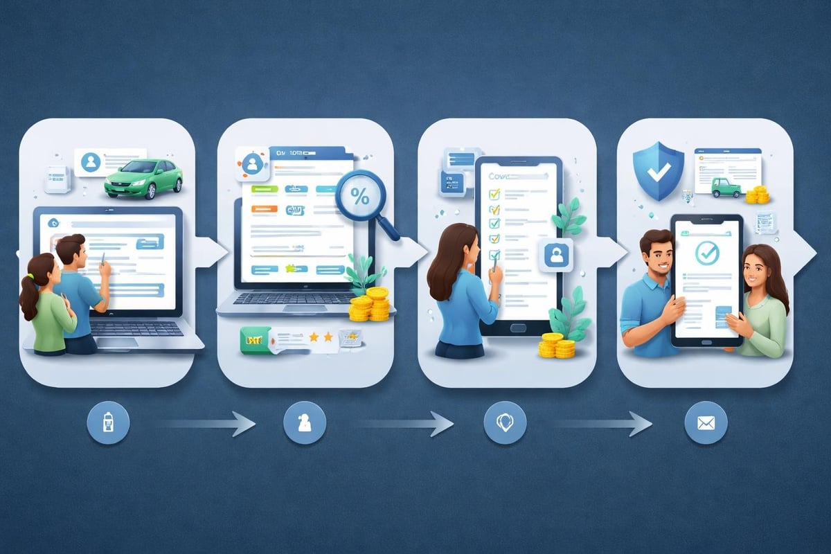 Proceso de contrataci&oacute;n de seguro de coche