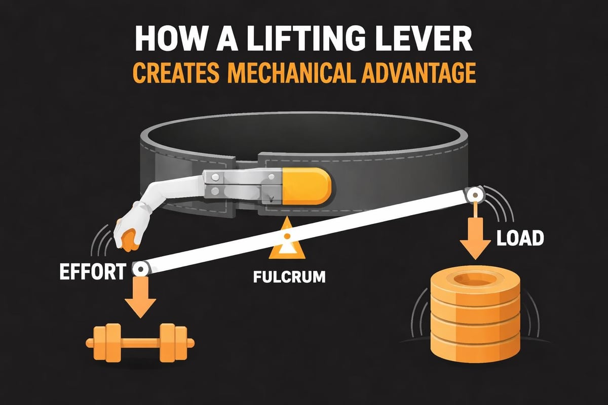 Lever mechanics in lifting equipment