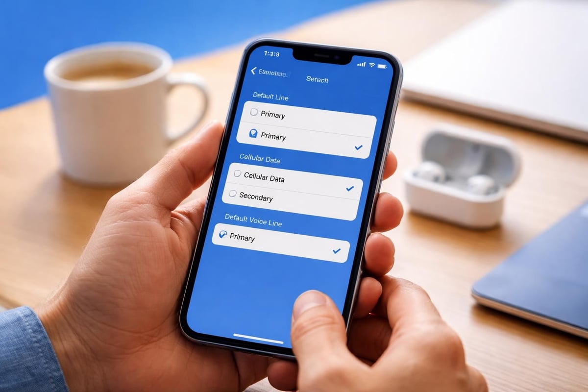 Dual SIM management interface