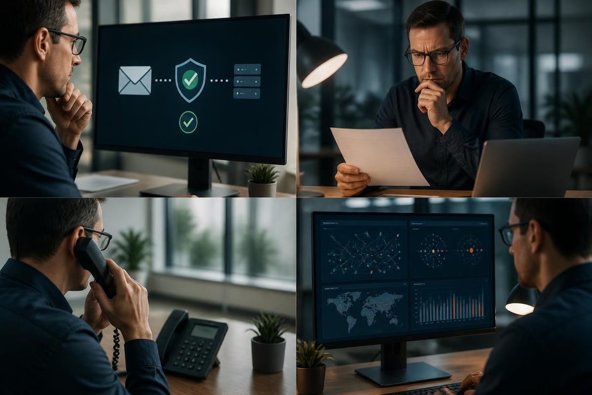 Deepfake E-Mail Verifizierungsprozess