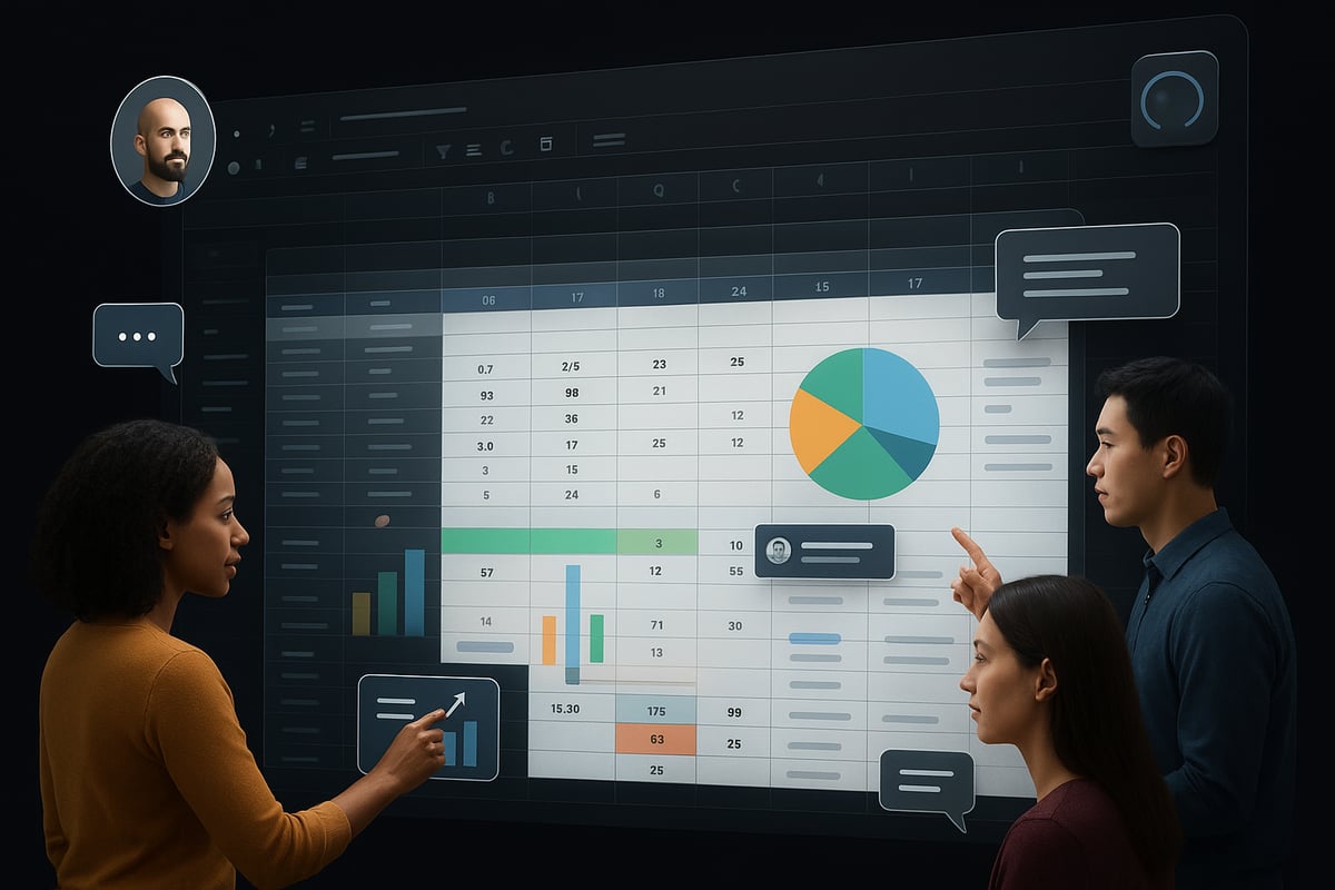 Key Features for Dynamic Collaboration in Web Excel Spreadsheets
