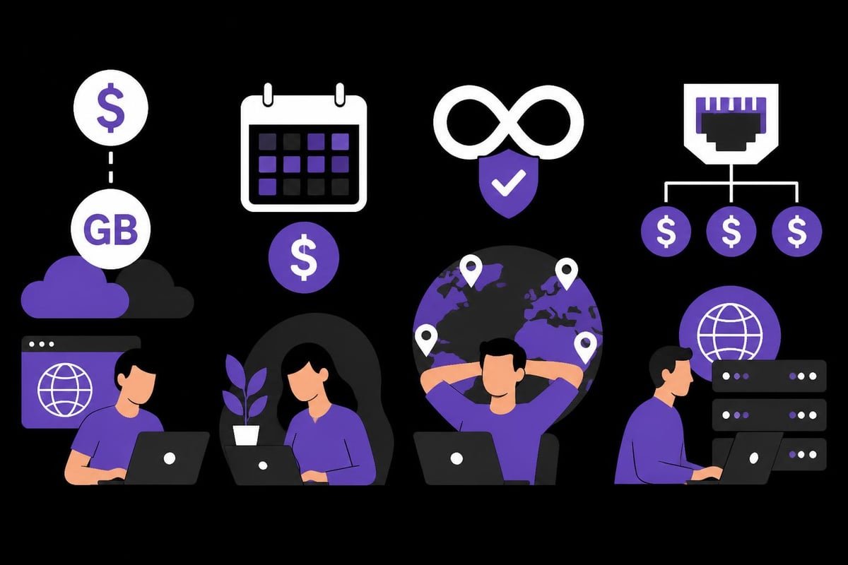 Proxy pricing models comparison