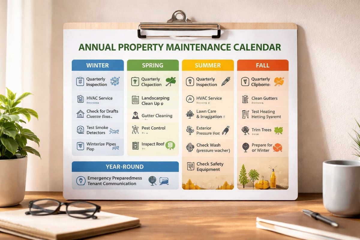 Property maintenance schedule