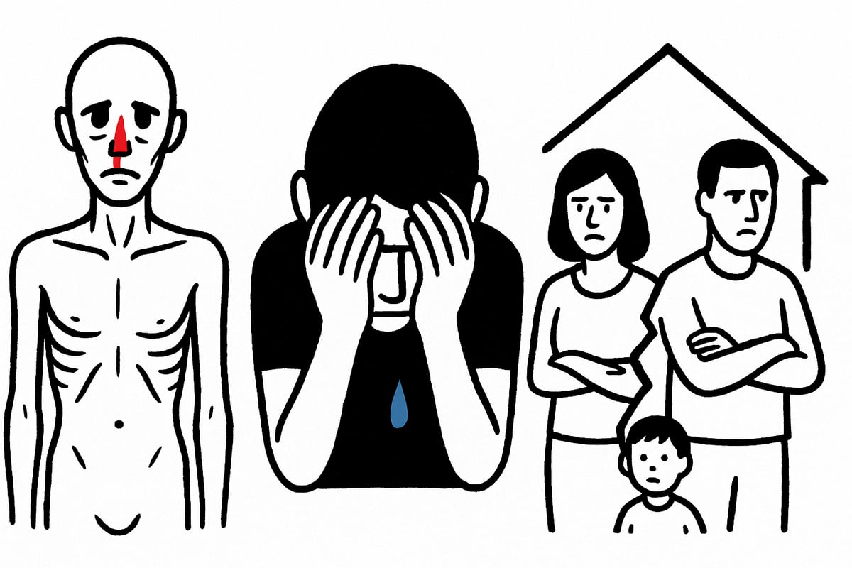 Conseguenze della Dipendenza da Cocaina: Fisiche, Psicologiche e Sociali