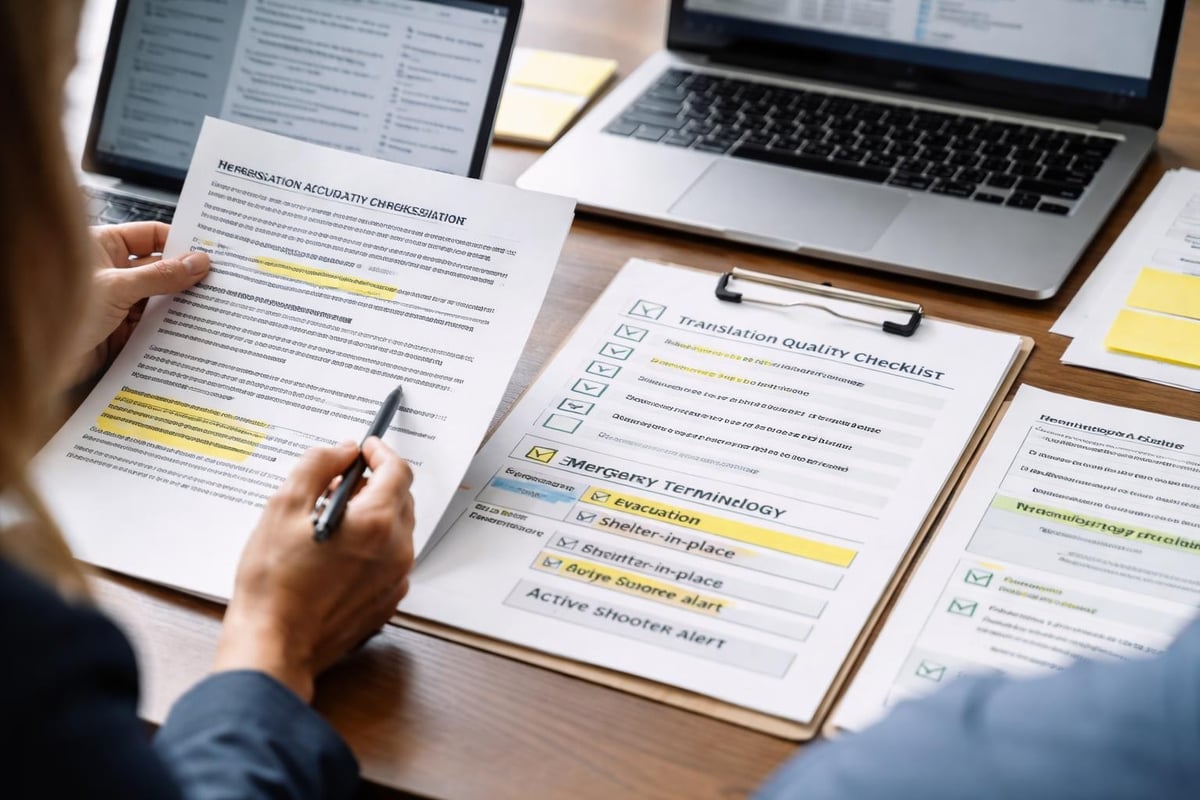 Translation accuracy workflow