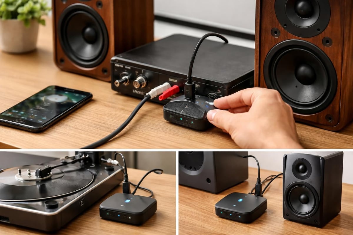 Bluetooth audio adapter installatie