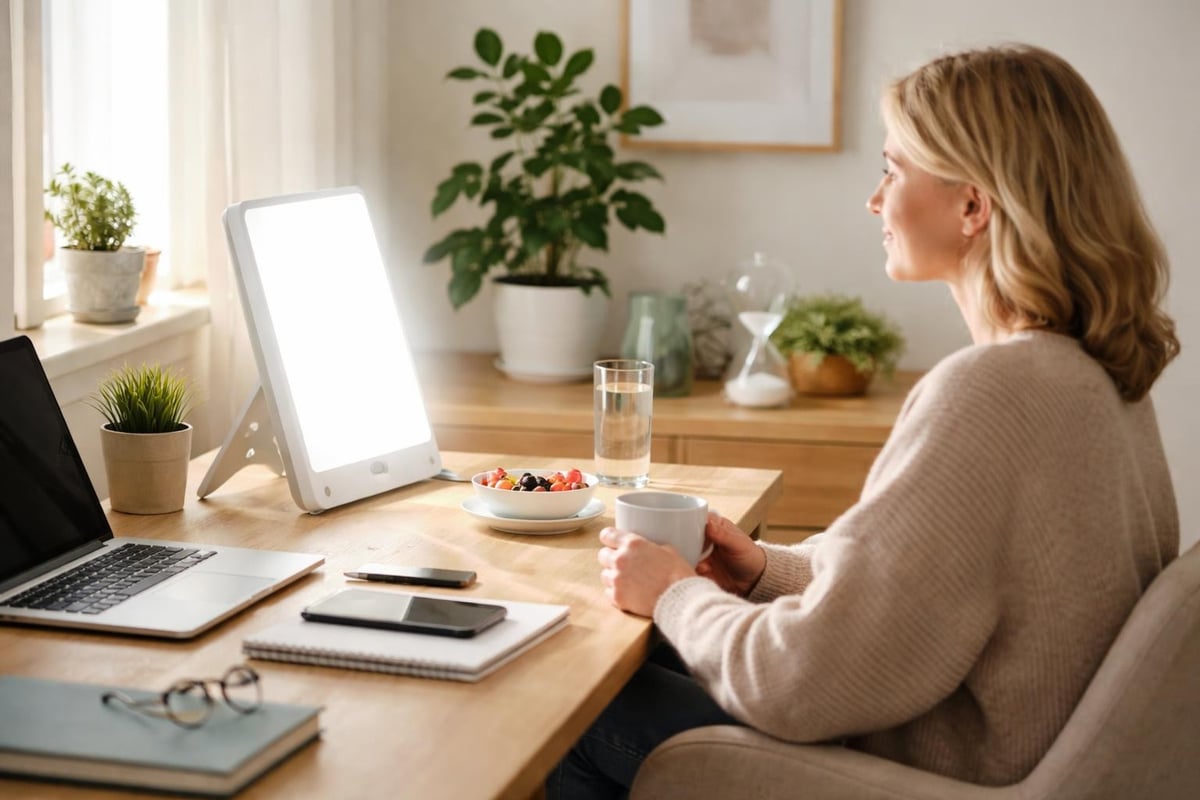 Lichttherapie werkplek setup