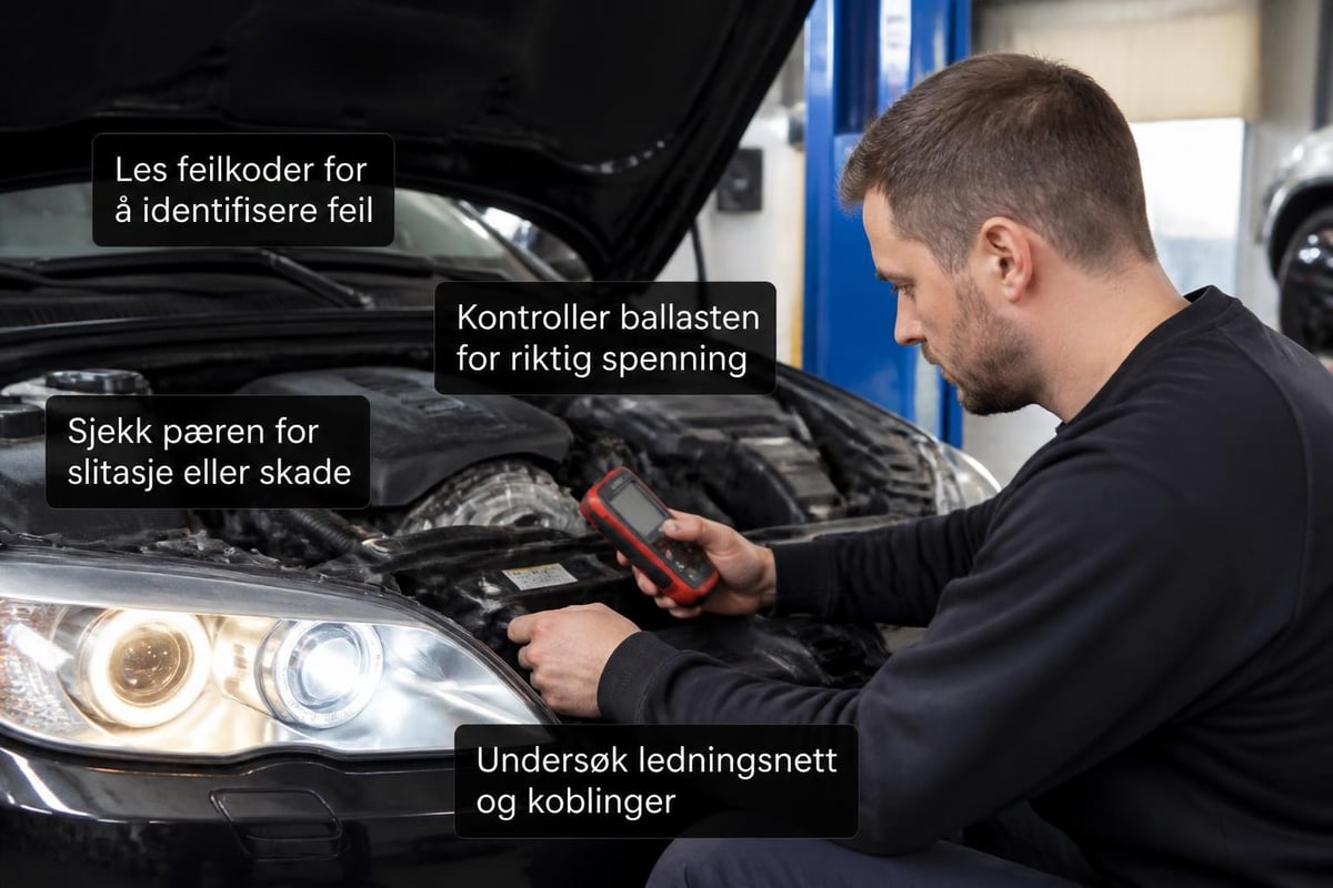 Feilsøking xenonlys