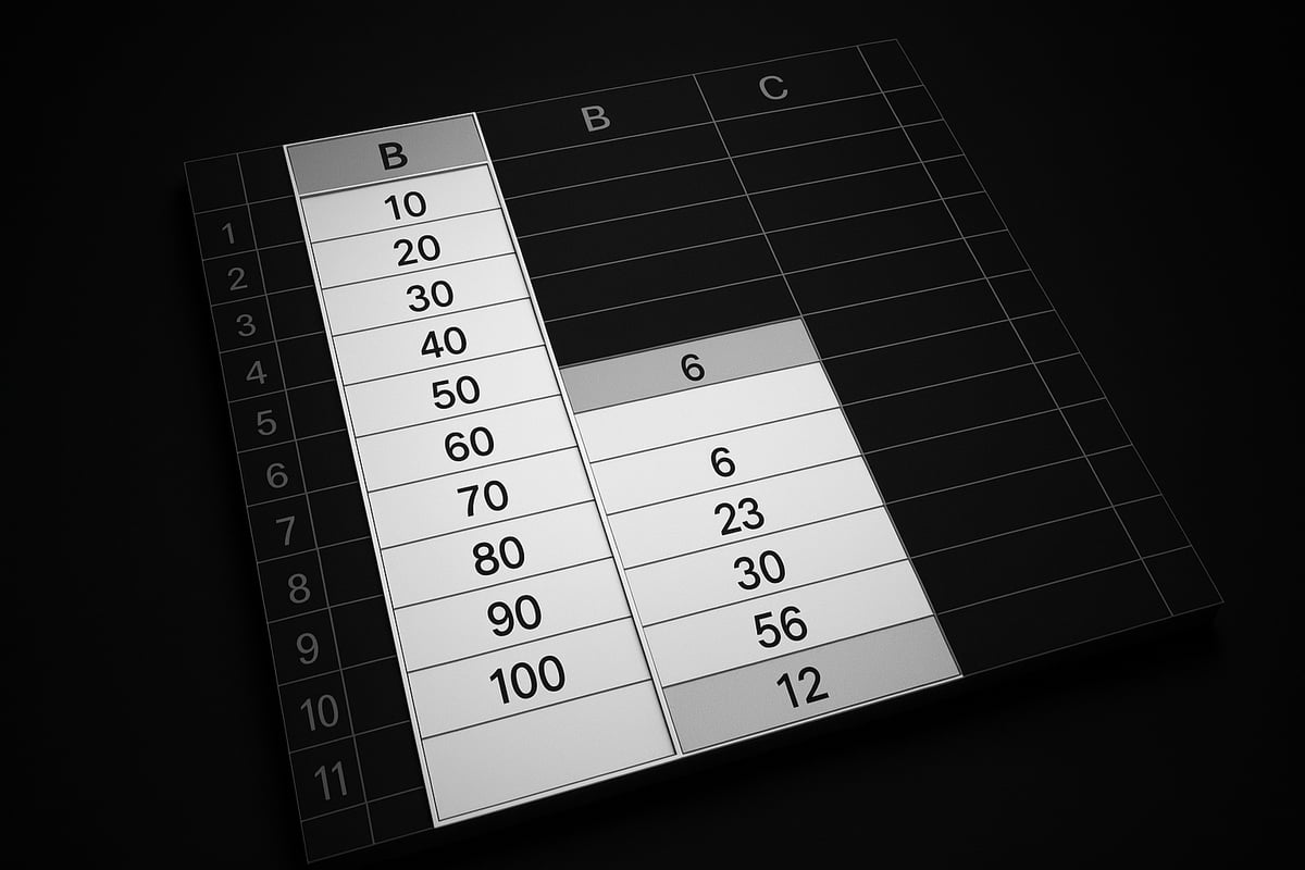 Understanding Excel Columns and Data Structures