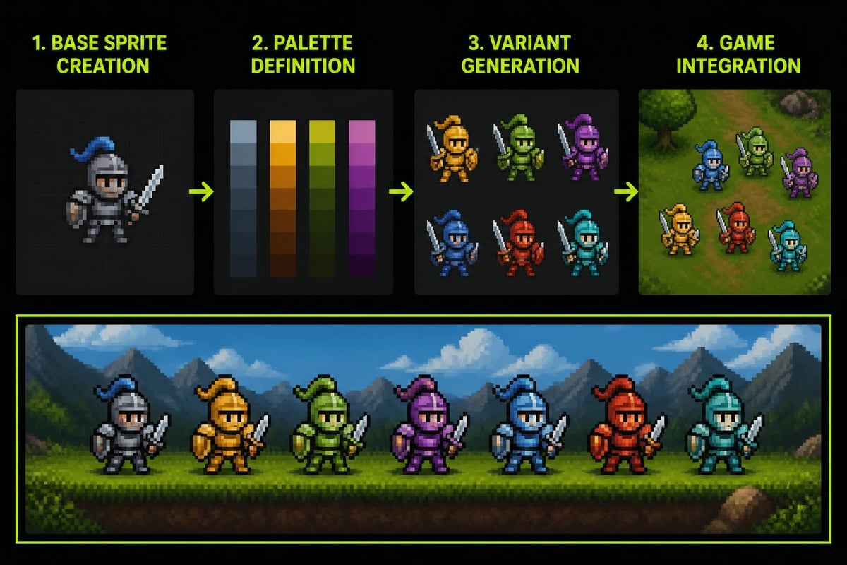 Sprite palette workflow
