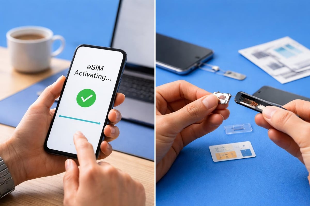 AT&T eSIM vs physical SIM comparison