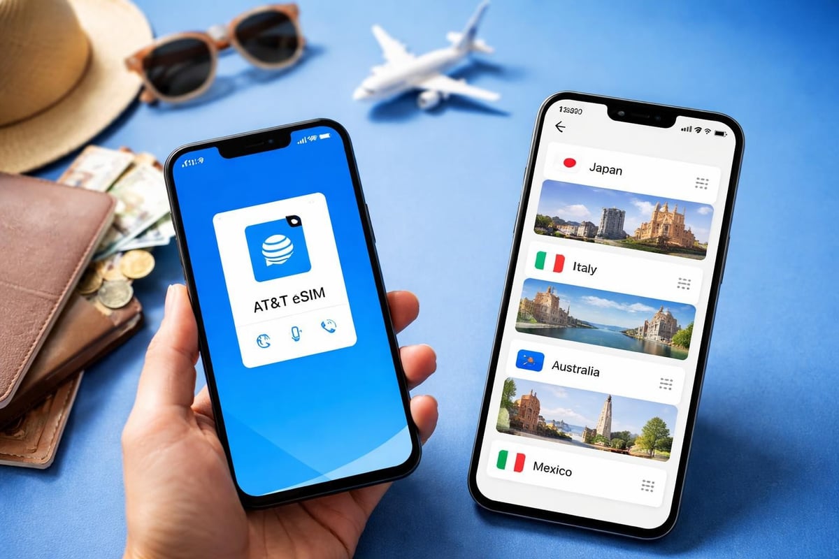 International travel with AT&T eSIM