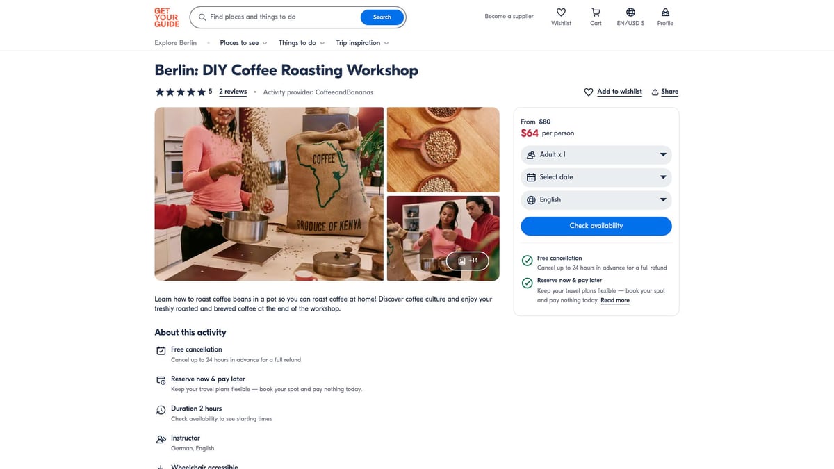 Top 10 Workshops in Berlin 2026: Kreative Highlights entdecken - Berlin: DIY Coffee Roasting Workshop