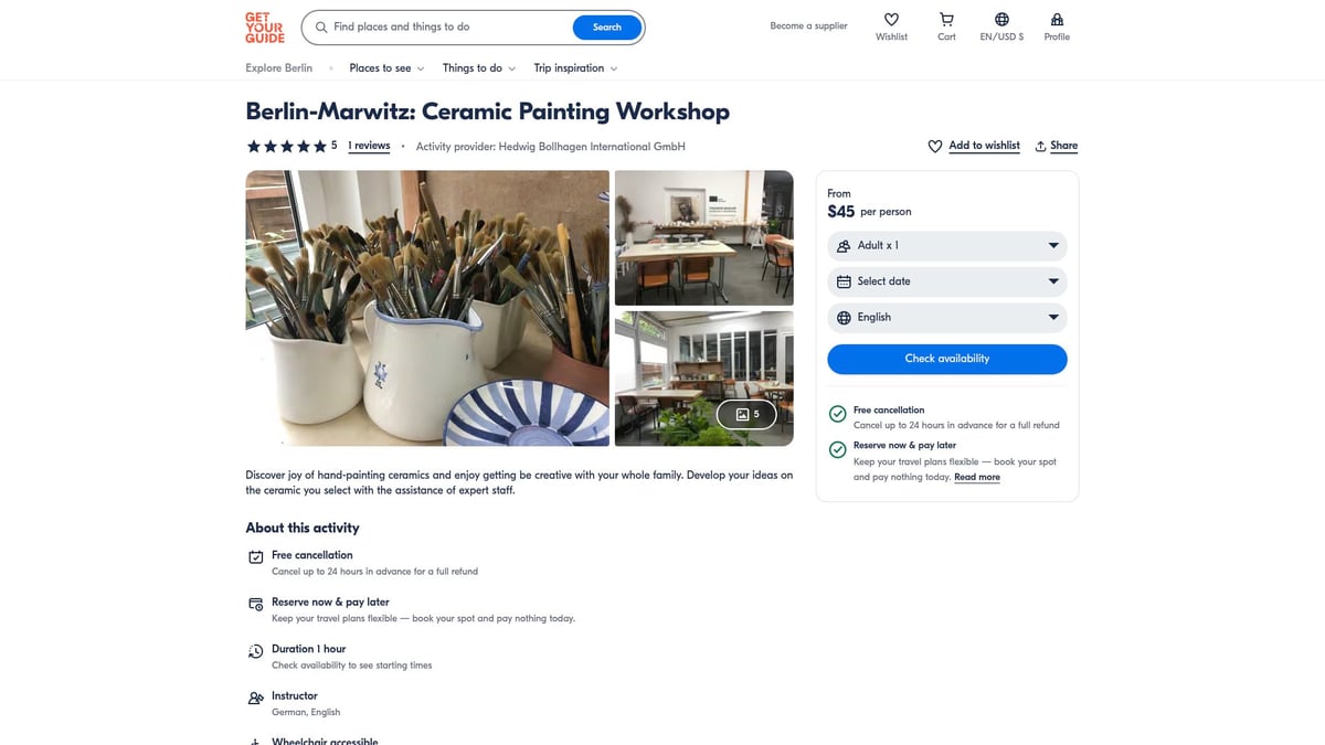 Top 10 Workshops in Berlin 2026: Kreative Highlights entdecken - Keramik bemalen im Berlin-Marwitz Ceramic Studio