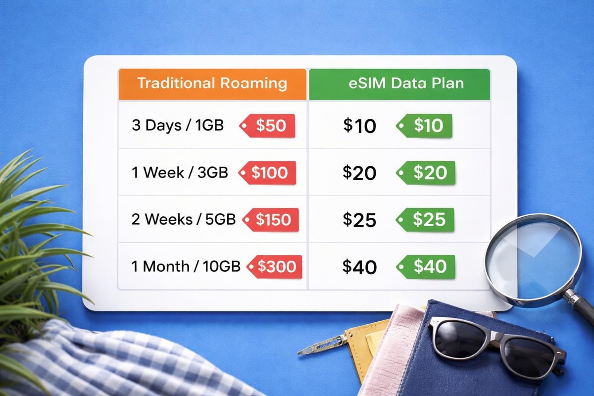 ESIM cost comparison