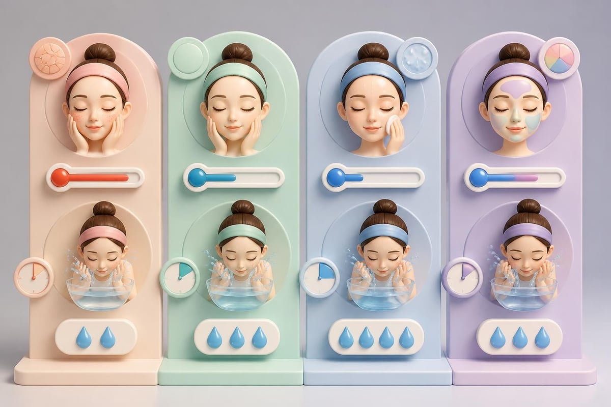 肌タイプ別の最適水温