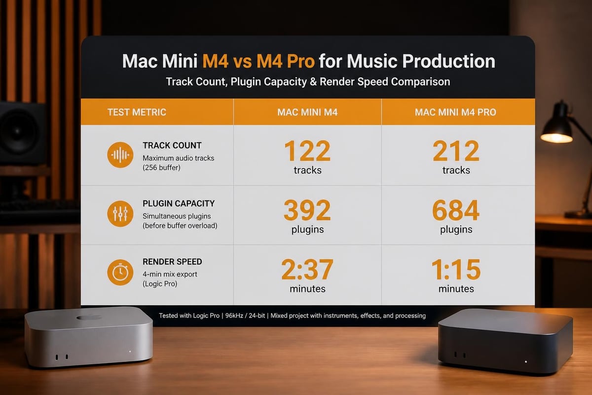 DAW performance comparison