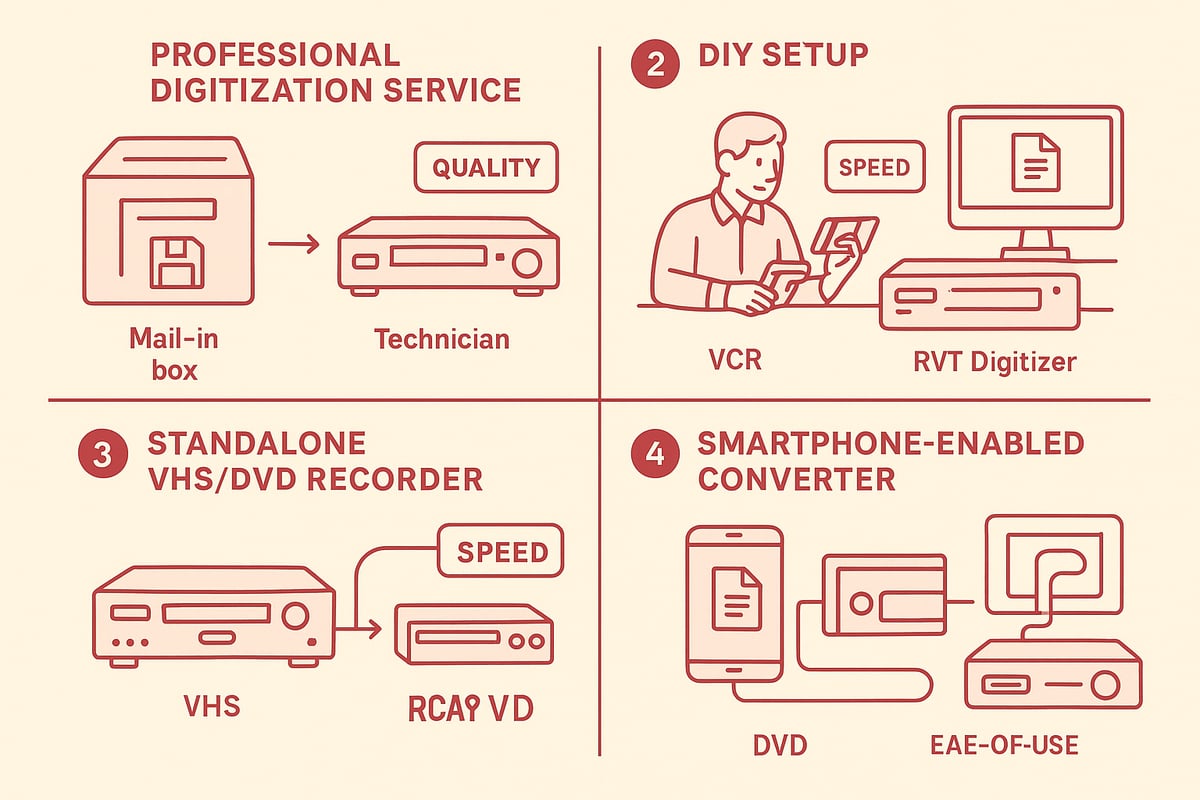 The Main Methods to Convert VCR Tapes to Digital